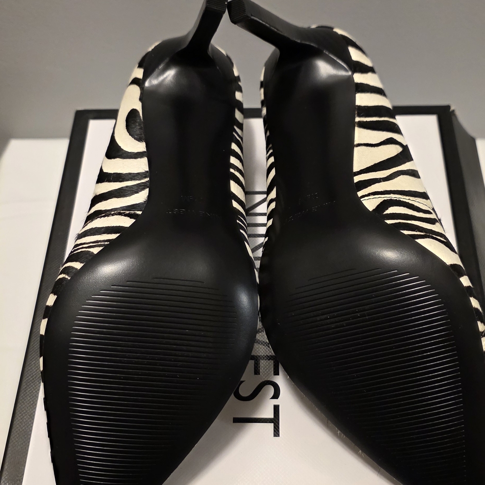 BRAND NEW Nine West Zebra Print Tatiana Pumps - Picture 4 of 7
